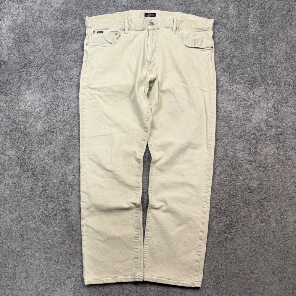 Polo Ralph Lauren Classic Fit Khaki Jeans Tan Mens 40x31 Straight Leg